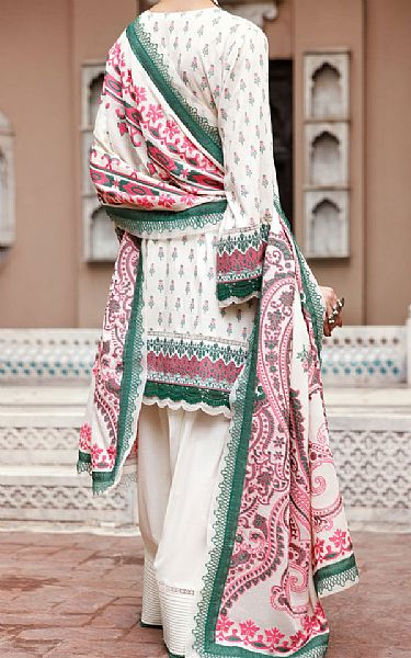 Almirah Off White Jacquard Suit | Pakistani Winter Dresses in USA- Image 2