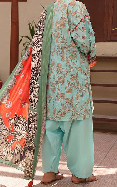 Almirah Aqua Lawn Suit | Pakistani Lawn Suits- Image 2
