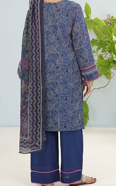 Almirah Oxford Blue Lawn Suit | Pakistani Lawn Dress in USA- Image 2