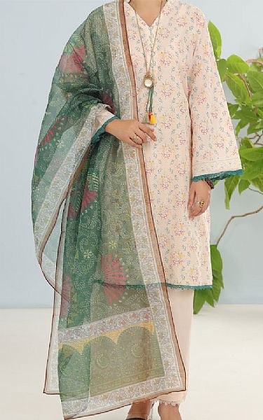 Almirah Ivory Lawn Suit | Pakistani Lawn Dress in USA- Image 1