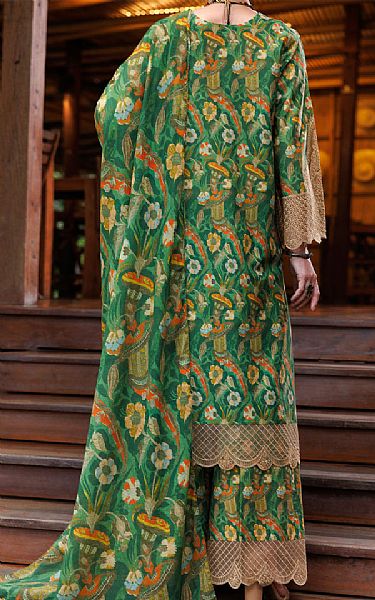 Almirah Green Lawn Suit | Pakistani Lawn Dress in USA- Image 2