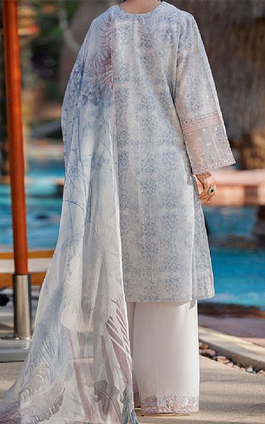 Almirah Sky Blue Lawn Suit | Pakistani Lawn Dress in USA- Image 2