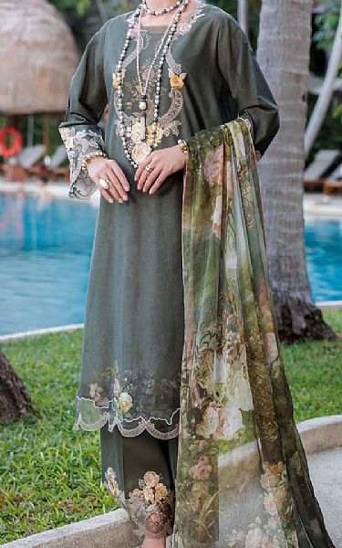 Almirah Grey Lawn Suit | Pakistani Lawn Dress in USA- Image 1