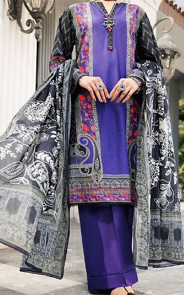 Almirah Indigo Lawn Suit | Pakistani Lawn Dress in USA- Image 1