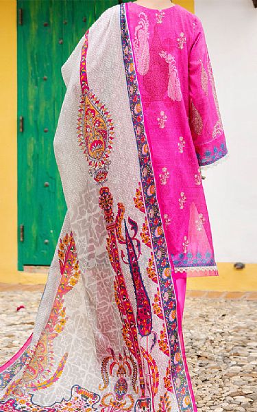 Almirah Hot Pink Lawn Suit | Pakistani Lawn Dress in USA- Image 2