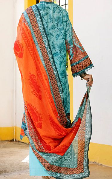 Almirah Zinc Blue Lawn Suit | Pakistani Lawn Dress in USA- Image 2