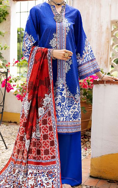 Almirah Blue Lawn Suit | Pakistani Lawn Dress in USA- Image 1