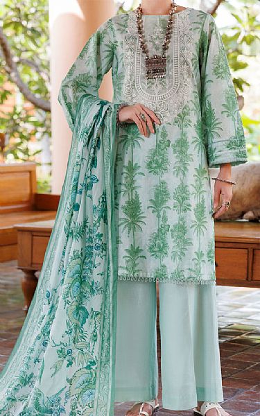 Almirah Light Turquoise Lawn Suit | Pakistani Lawn Dress in USA- Image 1