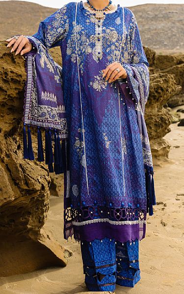Almirah Blue Lawn Suit | Pakistani Lawn Dress in USA- Image 1