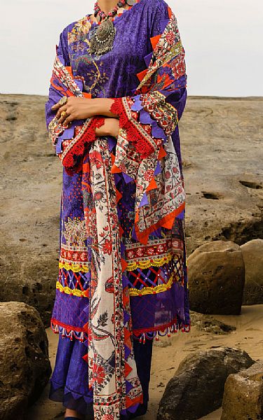 Almirah Indigo Lawn Suit | Pakistani Lawn Dress in USA- Image 1