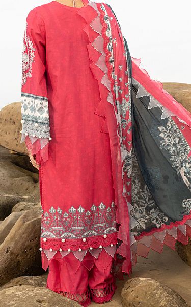 Almirah Solid Pink Lawn Suit | Pakistani Lawn Dress in USA- Image 2