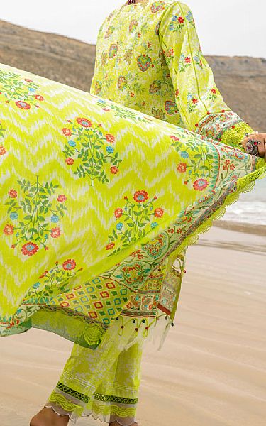 Almirah Lime Green Lawn Suit | Pakistani Lawn Dress in USA- Image 2