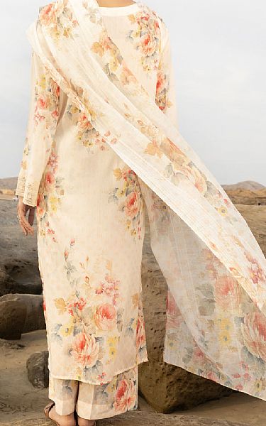 Almirah Off-white Lawn Suit | Pakistani Lawn Dress in USA- Image 2