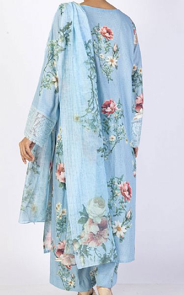 Almirah Baby Blue Lawn Suit | Pakistani Lawn Dress in USA- Image 2