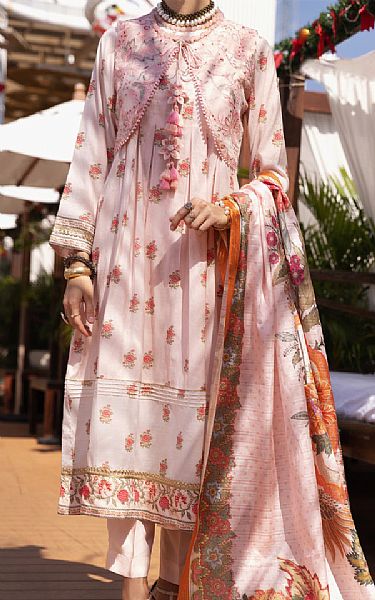 Almirah Pink Chanderi Suit | Pakistani Lawn Suits- Image 1