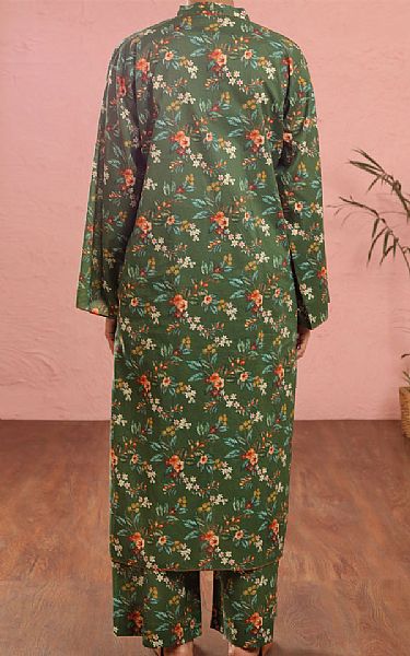 Almirah Green Lawn Suit (2 Pcs) | Pakistani Lawn Dress in USA- Image 2