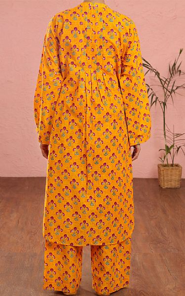 Almirah Mustard Lawn Suit (2 Pcs) | Pakistani Lawn Dress in USA- Image 2