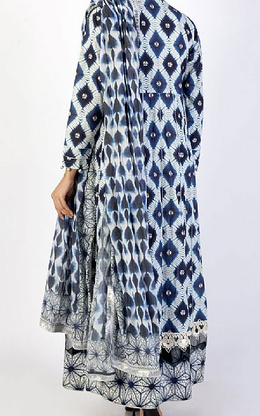 Almirah Off-white Lawn Suit (2 Pcs) | Pakistani Lawn Dress in USA- Image 2