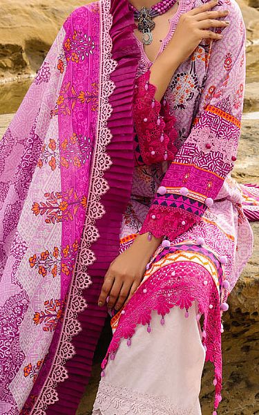 Almirah Pink Lawn Suit (2 Pcs) | Pakistani Lawn Dress in USA- Image 2