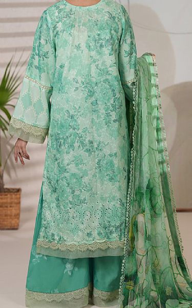 Almirah Sea Green Lawn Suit | Pakistani Lawn Dress in USA- Image 2