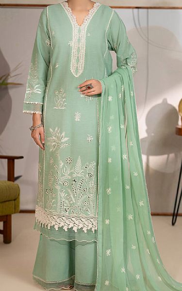 Almirah Summer Green Lawn Suit | Pakistani Lawn Dress in USA- Image 1