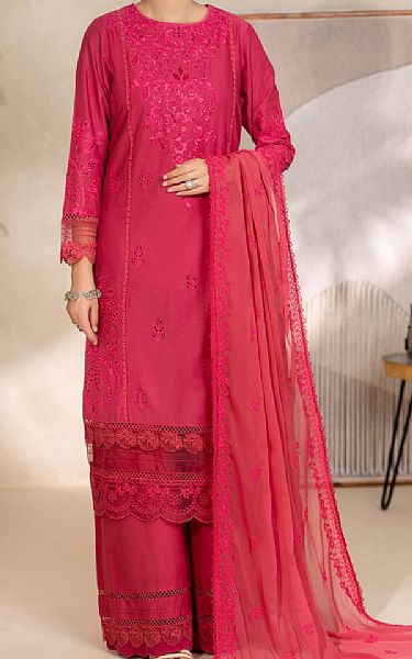 Almirah Raspberry Lawn Suit | Pakistani Lawn Dress in USA- Image 1