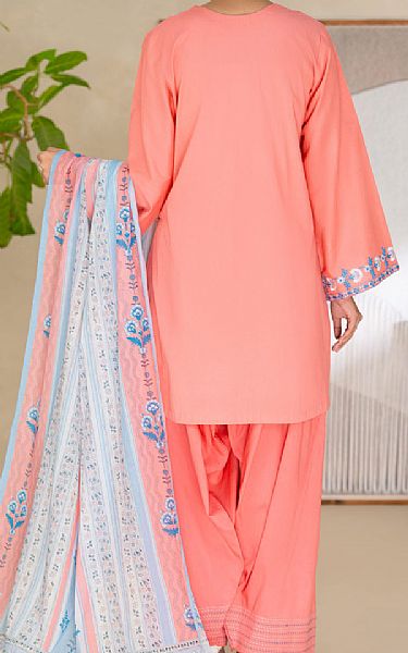Almirah Peachy Pink Lawn Suit | Pakistani Lawn Dress in USA- Image 2