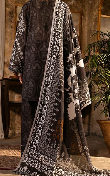 Almirah Black/Off White Lawn Suit | Pakistani Lawn Dress in USA- Image 2