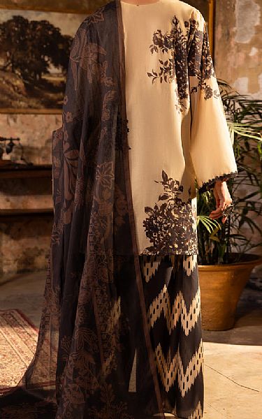 Almirah Fawn/Black Lawn Suit | Pakistani Lawn Dress in USA- Image 2