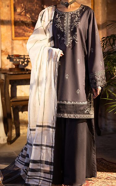 Almirah Warm Grey Lawn Suit | Pakistani Lawn Dress in USA- Image 1