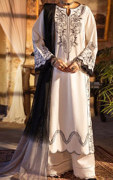 Almirah White Lawn Suit | Pakistani Lawn Dress in USA- Image 1