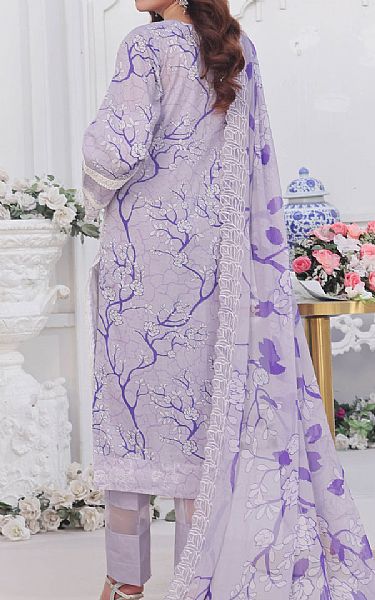 Al Zohaib Lilac Lawn Suit | Pakistani Lawn Dress in USA- Image 2