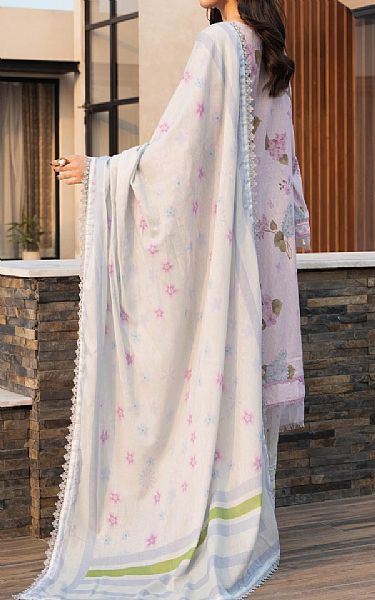 Al Zohaib Pale Pink Lawn Suit | Pakistani Lawn Dress in USA- Image 2