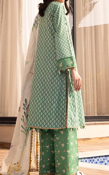 Al Zohaib Light Moss Green Lawn Suit | Pakistani Lawn Dress in USA- Image 2