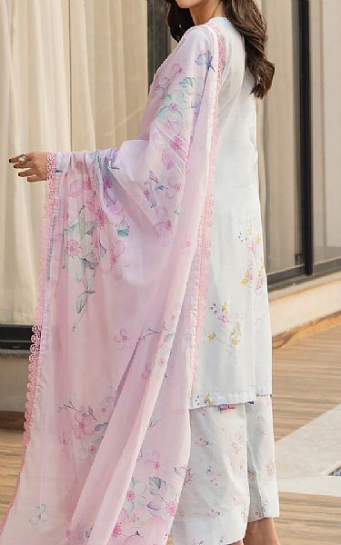 Al Zohaib Light Blue Lawn Suit | Pakistani Lawn Dress in USA- Image 2