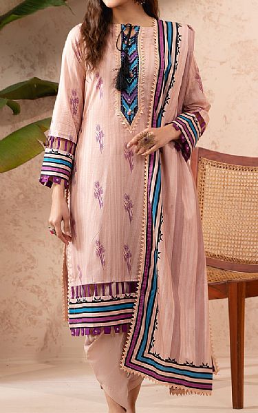 Al Zohaib Pink Lawn Suit | Pakistani Lawn Suits- Image 1