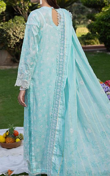 Al Zohaib Sky Blue Lawn Suit | Pakistani Lawn Dress in USA- Image 2