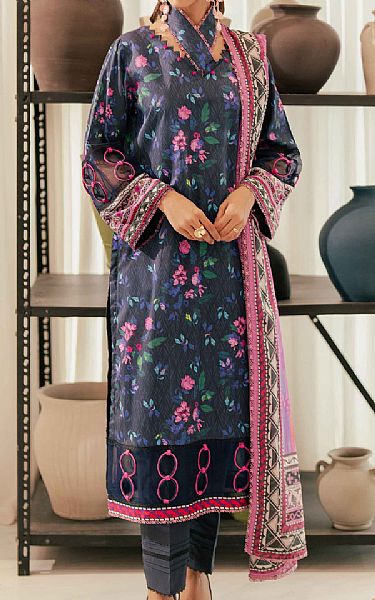 Al Zohaib Black Cotton Suit | Pakistani Winter Dresses in USA- Image 1