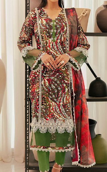 Al Zohaib Multi Cotton Suit | Pakistani Winter Dresses in USA- Image 1