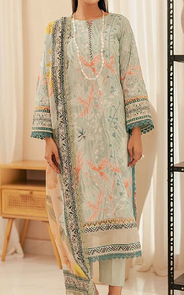 Al Zohaib Thistle Green Cotton Suit | Pakistani Winter Dresses in USA- Image 1
