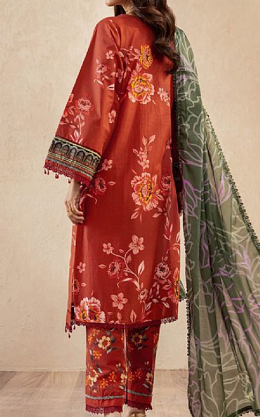 Al Zohaib Sunrise Orange Lawn Suit | Pakistani Lawn Dress in USA- Image 2