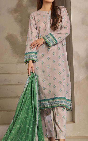 Al Zohaib Dusty Pink Lawn Suit | Pakistani Lawn Dress in USA- Image 1