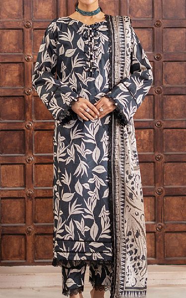 Al Zohaib Black Lawn Suit | Pakistani Lawn Dress in USA- Image 1