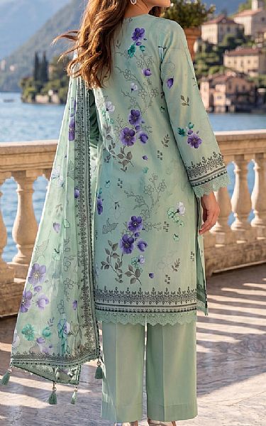 Al Zohaib Summer Green Lawn Suit | Pakistani Lawn Dress in USA- Image 2