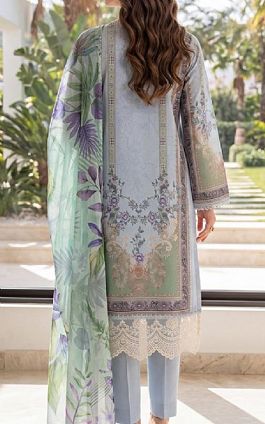 Al Zohaib Light Blue Lawn Suit | Pakistani Lawn Dress in USA- Image 2