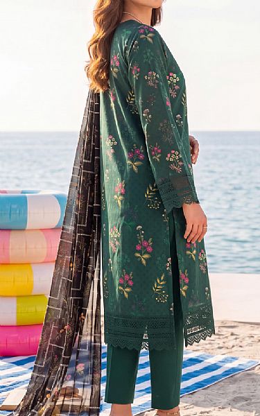 Al Zohaib Timber Green Lawn Suit | Pakistani Lawn Dress in USA- Image 2