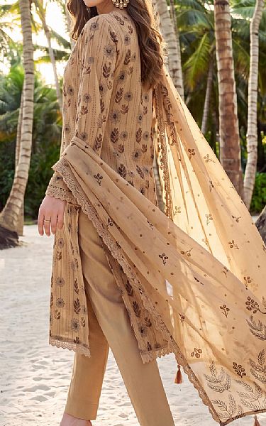 Al Zohaib Fawn Lawn Suit | Pakistani Lawn Dress in USA- Image 2
