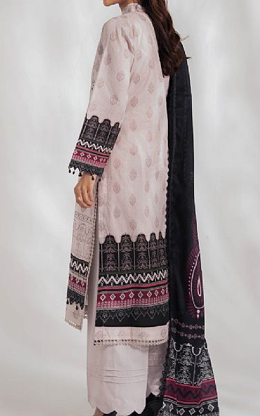 Al Zohaib Black/Oyster Pink Lawn Suit | Pakistani Lawn Dress in USA- Image 2