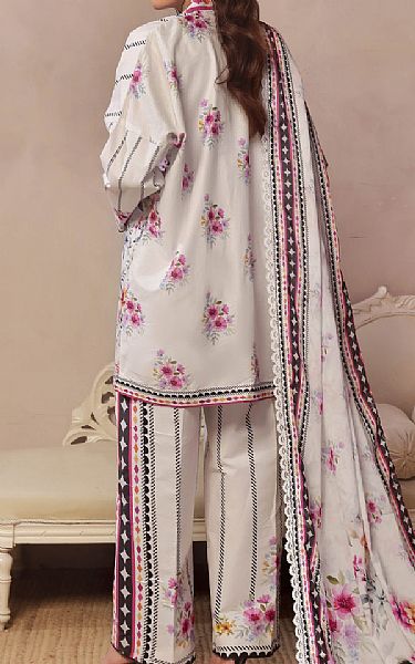 Al Zohaib Off White Lawn Suit | Pakistani Lawn Dress in USA- Image 2