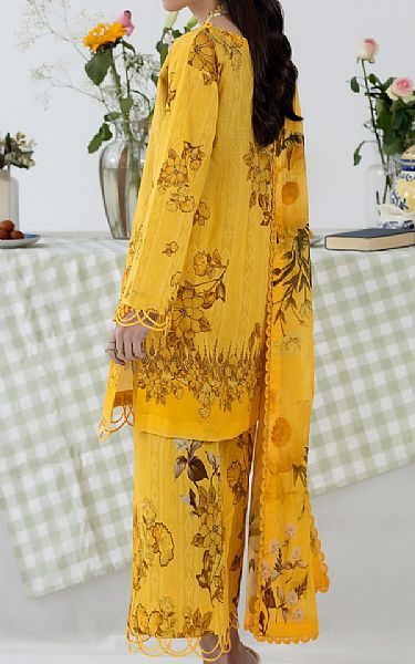 Al Zohaib Mustard Lawn Suit | Pakistani Lawn Dress in USA- Image 2